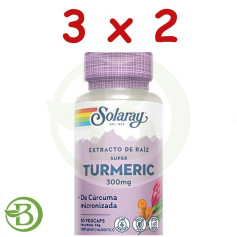 Pacote 3x2 Super Curcuma 30 Cápsulas Solaray