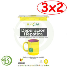 Pacote 3x2 Herbodiet Purificação de Fígado 20 Filtros Nova Diet