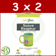 Pacote 3x2 Herbodiet Gentle Breathe 20 Filtros Diet Nova