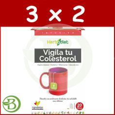 Pacote 3x2 Herbodiet Colesterol 20 Filtros Nova Diet