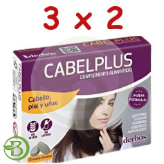 Pacote 3x2 Cabelplus 30 Comprimidos Derbós