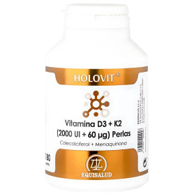 Holovit Vitamina D3 2.000Ui + K2 60Μg 180 Pérolas Equisalud