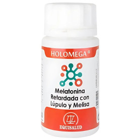 Holomega Melatonina Retardada Lúpulo e Erva-cidreira 50 Cápsulas Equisalud