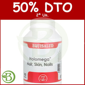 Holomega Hair Skin Nails 180 Cápsulas Equisalud Pack (2a Ud al 50%)