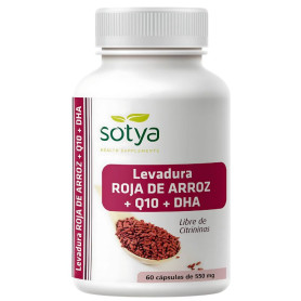Levedura de Arroz Vermelho + Q10 + Dha 550Mg 60 Cápsulas Sotya
