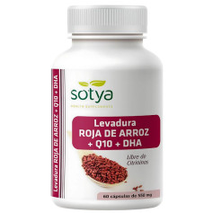 Levedura de Arroz Vermelho + Q10 + Dha 550Mg 60 Cápsulas Sotya
