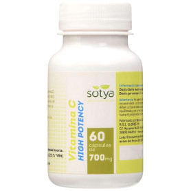 Vitamina C Alta Potência 700Mg 60 Cápsulas Sotya