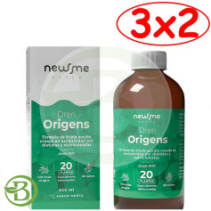 Pack 3x2 Dreno Origens Sabor Menta 500Ml Herbora
