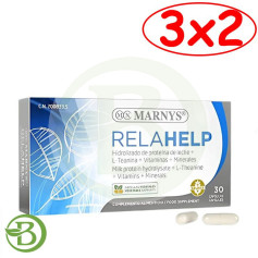 Pacote 3x2 Relahelp 30 Cápsulas Marnys