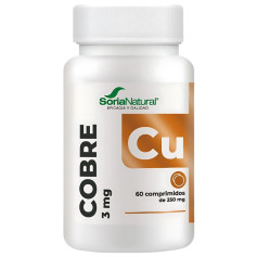 Liberação sustentada de cobre 60 comprimidos Soria Natural