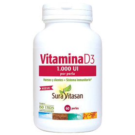 Vitamina D3 1.000Ui 60 Pérolas Sura Vitasan