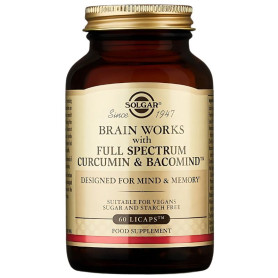 Brain Works 60 cápsulas vegetais Solgar