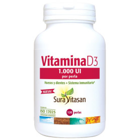Vitamina D3 1.000Ui 120 Pérolas Sura Vitasan