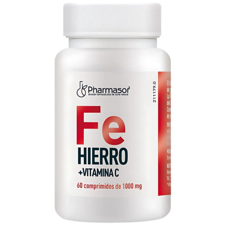 Ferro + Vitamina C 60 Comprimidos Soria Natural