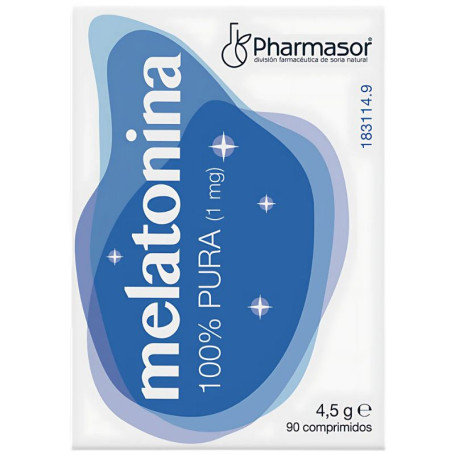 Melatonina 100% Pura 90 Comprimidos Soria Natural