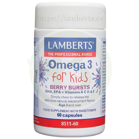 Ómega 3 para Crianças com Dha 100Mg/Epa 14Mg 60 Cápsulas Lamberts