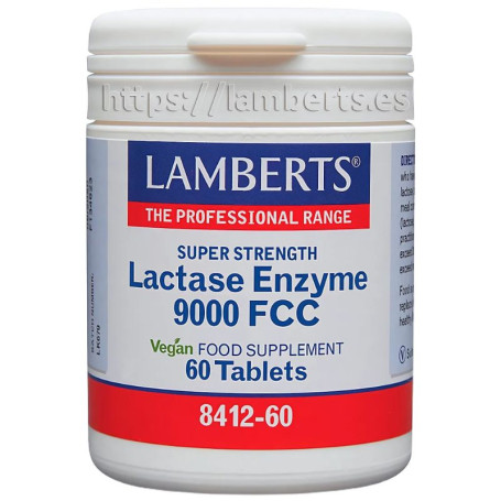 Enzima Lactase 9000Fcc 60 Comprimidos Lamberts