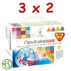 Pack 3x2 Promoção Imuno Novitake 20+6 Frascos Nova Diet