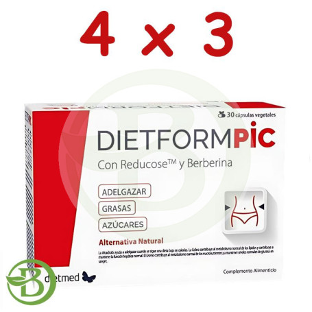 Pack 4x3 Dietformpic 30 Cápsulas Dietmed