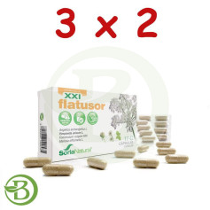 Pacote 3x2 Flatusor 30 cápsulas Soria Natural