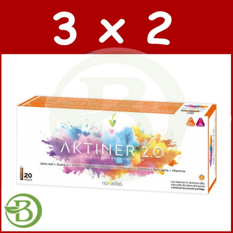 Pack 3x2 Aktiner 2.0 20 Viales Nova Diet
