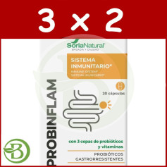 Pacote 3x2 Probinflam 20 Cápsulas Soria Natural