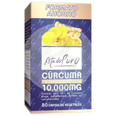 Cúrcuma 10000Mg. 80 cápsulas de estado puro