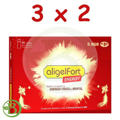 Pacote 3x2 Aligelfort Energy 10 frascos Il Hwa