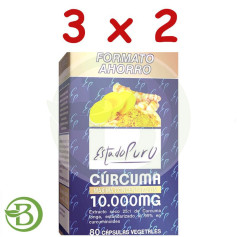 Embalagem 3x2 Cúrcuma 80 cápsulas em estado puro