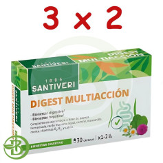 Pack 3x2 Digest Multiaction 30 Cápsulas Santiveri