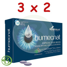 Pacote 3x2 Humecnat 36 Comprimidos Soria Natural