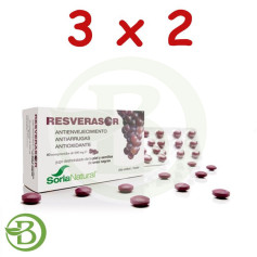 Pack 3x2 Antioxidante Resverasor compr. Soria Natural
