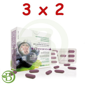 Pack 3x2 Resverasor Plus 28 Comprimidos Soria Natural