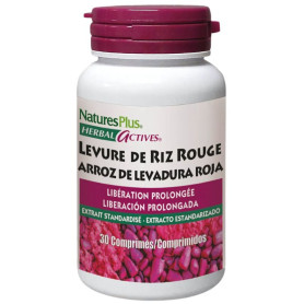 Arroz Vermelho Levedura (Ryr) 30 Comprimidos Natures Plus