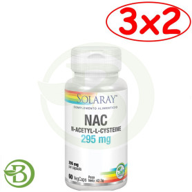 Pack 3x2 NAC 60 Cápsulas Solaray