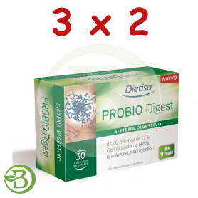 Pack 3x2 Probiodigest 30 Cápsulas Dietisa