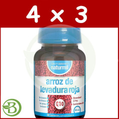 Pack 4x3 Levedura de Arroz Vermelho 60 Comprimidos Naturmil
