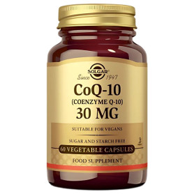 Coenzima Q10 30mg 60 Cápsulas Vegetais Solgar