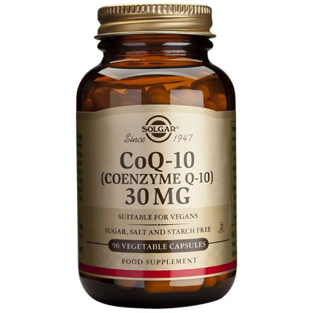 Coenzima Q10 30mg 90 Cápsulas Vegetais Solgar