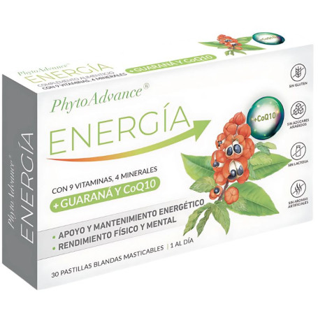 Phytoadvance Energy 30 Cápsulas Softgel Mastigáveis