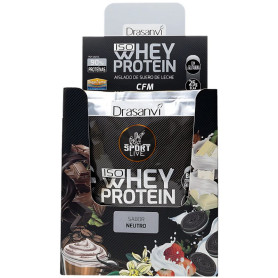 Proteína de soro de leite em dose única Neutro Isolado 30G Drasanvi Sport Live