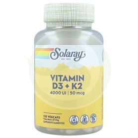 Big D3 e K2 120 cápsulas Solaray