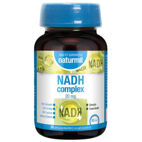 Nadh Complex 20Mg 30 Cápsulas Vegetais Naturmil