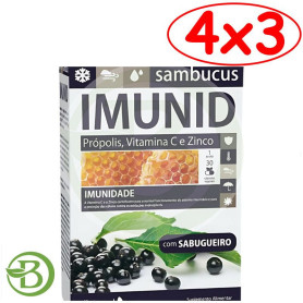 Pack 4x3 Imunid Sambucus 30 Cápsulas Dietmed