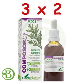 Pack 3x2 Composor 40 Circuven Complex 50Ml. Soria Natural