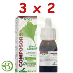 Pacote 3x2 Composor 41 Ginkgox Complex 50Ml. Soria Natural