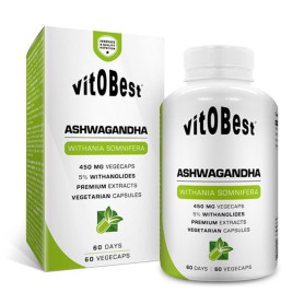 Ashwagandha 60 Cápsulas Vegetais Vit.O.Best