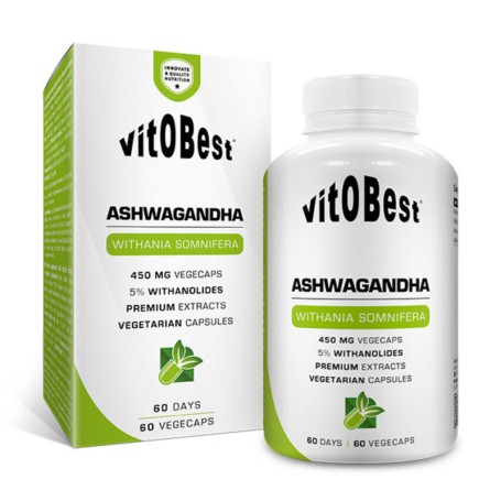 Ashwagandha 60 Cápsulas Vegetais Vit.O.Best
