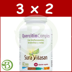 Pack 3x2 Complexo de Quercetina 45 Cápsulas Sura Vitasan
