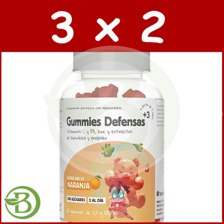 Pack 3x2 Defensas 60 Gominolas Herbora
